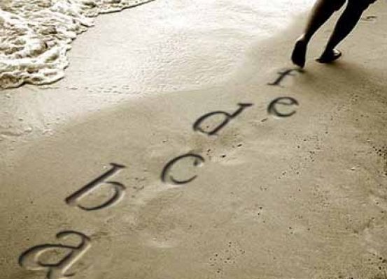 letras con huella