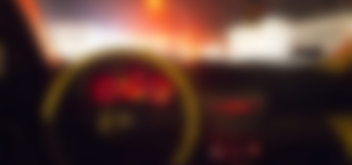 desenfocado dentro de un coche