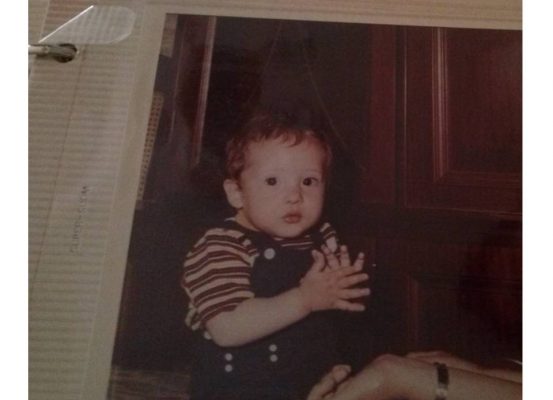 david el día de su primer cumpleaños